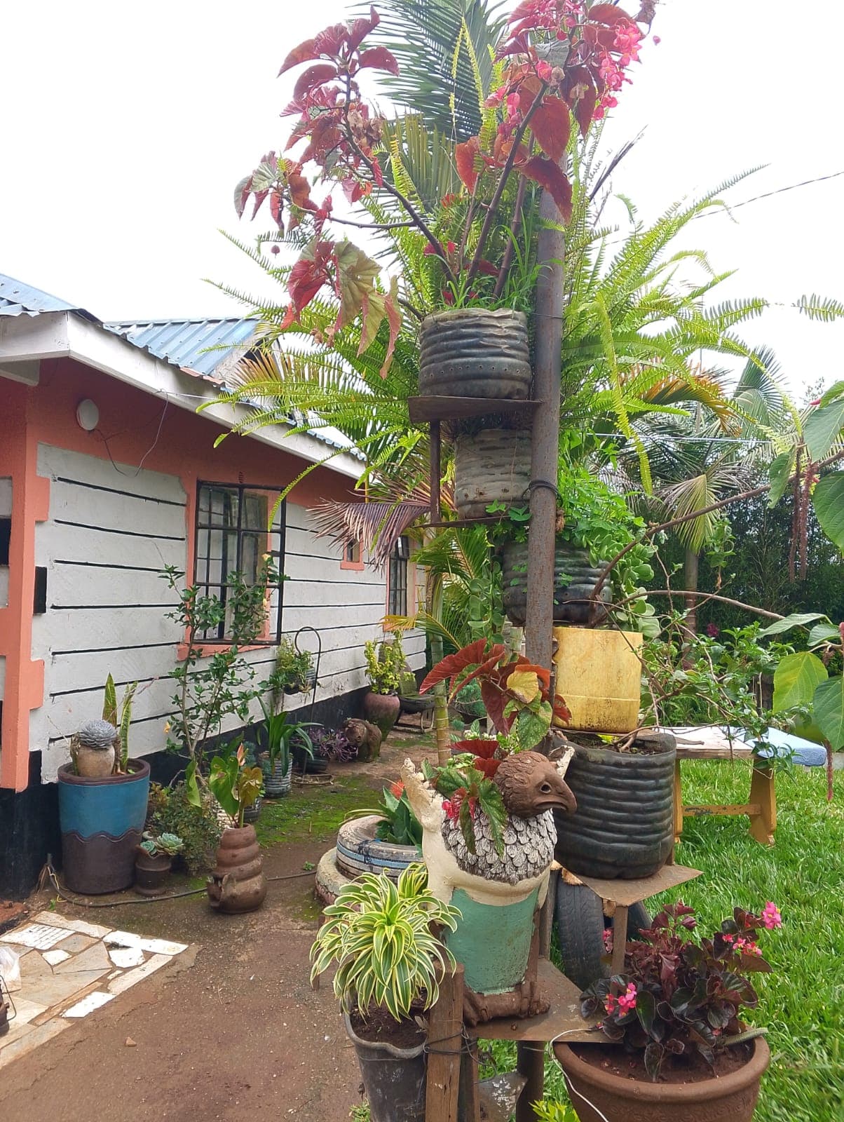 Vertical Tyre Garden